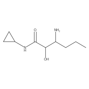 (2r,3s)-3-Amino-n-cyclopropyl-2-hydroxyhexanamide Structure
