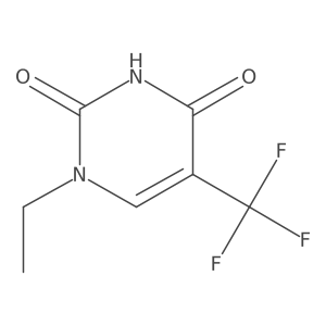 1-Ethyl-5-trifluoromethyl uracil结构式