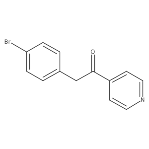 2-(4-Bromophenyl)-1-(pyridin-4-yl)ethanone Structure