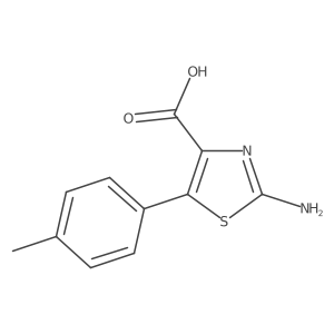 2-Amino-5-p-tolyl-thiazole-4-carboxylic acid结构式