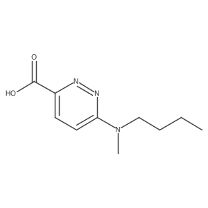 6-(Butyl(methyl)amino)pyridazine-3-carboxylic acid结构式
