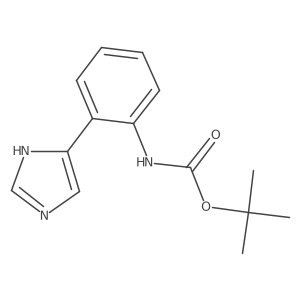 Tert-butyl 2-(1h-imidazol-5-yl)phenylcarbamate结构式