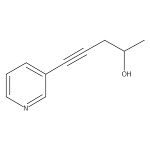 5-(Pyridin-3-yl)pent-4-yn-2-ol结构式