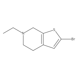 2-Bromo-6-ethyl-4,5,6,7-tetrahydrothieno[2,3-c]pyridine结构式