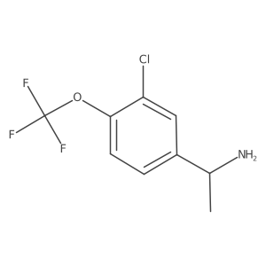 (1R)-1-[3-chloro-4-(trifluoromethoxy)phenyl]ethan-1-amine结构式