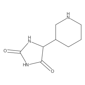 5-(Piperidin-3-yl)imidazolidine-2,4-dione结构式