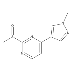2-methanesulfinyl-4-(1-methyl-1H-pyrazol-4-yl)-pyrimidine Structure