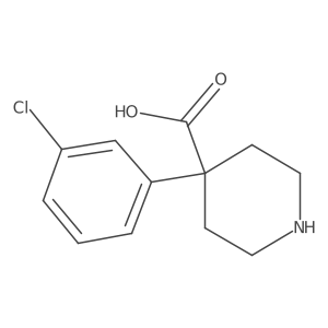 4-(3-Chlorophenyl)piperidine-4-carboxylic acid Structure