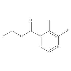 Ethyl 2-fluoro-3-methylpyridine-4-carboxylate结构式