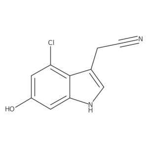 2-(4-Chloro-6-hydroxy-1H-indol-3-yl)acetonitrile Structure