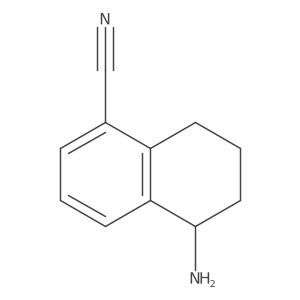 (5R)-5-Amino-5,6,7,8-tetrahydro-1-naphthalenecarbonitrile结构式