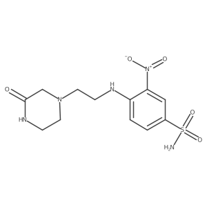 3-Nitro-4-[2-(3-oxo-piperazin-1-yl)-ethylamino]-benzenesulfonamide Structure