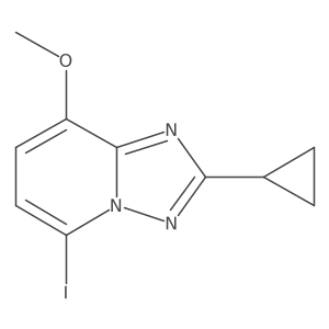 2-Cyclopropyl-5-iodo-8-methoxy-[1,2,4]triazolo[1,5-a]pyridine Structure
