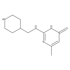 6-Methyl-2-((piperidin-4-ylmethyl)amino)pyrimidin-4(3H)-one Structure