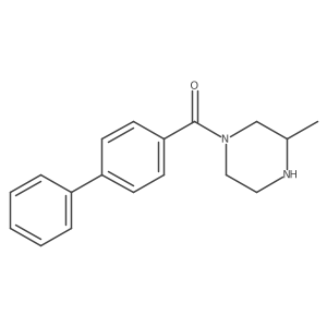 3-Methyl-1-(4-phenylbenzoyl)piperazine Structure