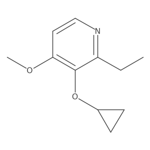 3-Cyclopropoxy-2-ethyl-4-methoxypyridine结构式