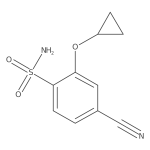 4-Cyano-2-cyclopropoxybenzenesulfonamide Structure