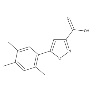 5-(2,4,5-Trimethylphenyl)-1,2-oxazole-3-carboxylic acid结构式