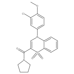5-Bromo-1-(cyclopropylcarbonyl)-6-{[4-(4-fluorophenyl)piperazin-1-yl]sulfonyl}indoline结构式