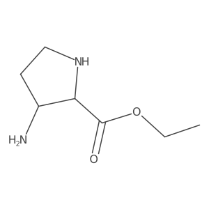 Ethyl 3-aminopyrrolidine-2-carboxylate Structure
