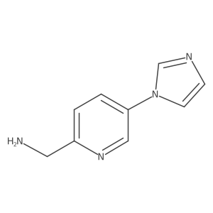 [5-(1H-imidazol-1-yl)pyridin-2-yl]methanamine Structure