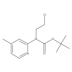 Tert-butyl N-(2-chloroethyl)-N-(4-methylpyridin-2-YL)carbamate结构式