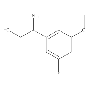 2-Amino-2-(3-fluoro-5-methoxyphenyl)ethan-1-ol Structure