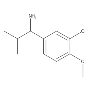 5-(1-Amino-2-methylpropyl)-2-methoxyphenol结构式