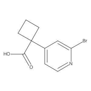 1-(2-Bromo-4-pyridinyl)cyclobutanecarboxylic acid Structure