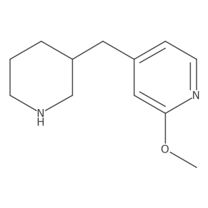 2-Methoxy-4-[(piperidin-3-yl)methyl]pyridine结构式