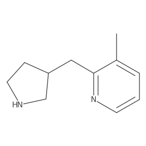 3-Methyl-2-[(pyrrolidin-3-yl)methyl]pyridine Structure
