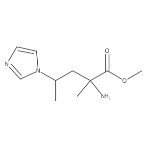 Methyl 2-amino-4-(1h-imidazol-1-yl)-2-methylpentanoate结构式