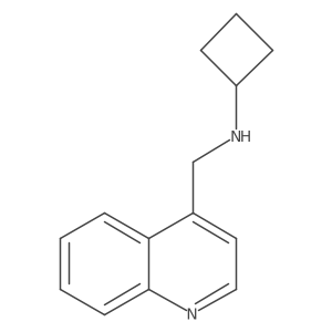 N-[(quinolin-4-yl)methyl]cyclobutanamine Structure