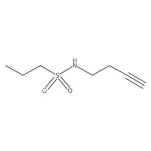 N-(but-3-yn-1-yl)propane-1-sulfonamide结构式