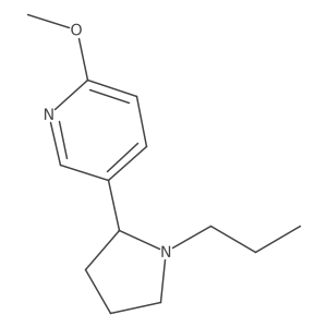 2-Methoxy-5-(1-propylpyrrolidin-2-yl)pyridine结构式