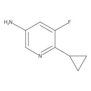 6-Cyclopropyl-5-fluoropyridin-3-amine Structure