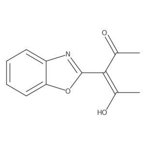 2-(1-Acetyl-2-oxopropylidene)benzoxazole结构式