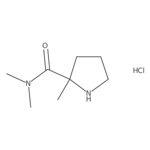 N,N,2-trimethylpyrrolidine-2-carboxamide hydrochloride结构式