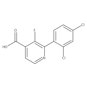 2-(2,4-Dichlorophenyl)-3-fluoroisonicotinic acid结构式