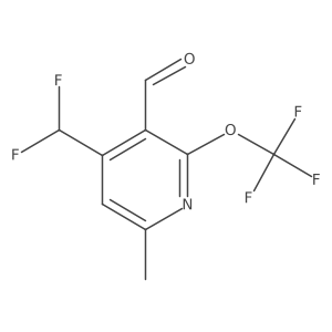 4-(Difluoromethyl)-6-methyl-2-(trifluoromethoxy)nicotinaldehyde Structure