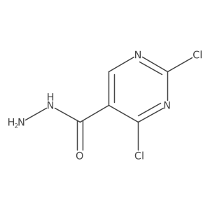2,4-Dichloropyrimidine-5-carbohydrazide结构式