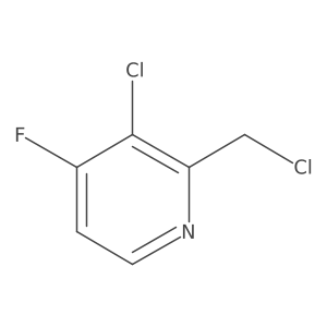 3-Chloro-2-(chloromethyl)-4-fluoropyridine Structure