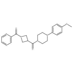 (4-(4-Methoxyphenyl)piperazin-1-yl)(1-(pyrazine-2-carbonyl)azetidin-3-yl)methanone结构式