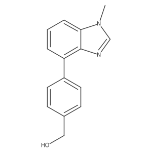 [4-(1-Methylbenzimidazol-4-yl)phenyl]methanol结构式