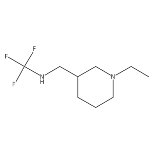 N-((1-ethylpiperidin-3-yl)methyl)-1,1,1-trifluoromethanamine Structure