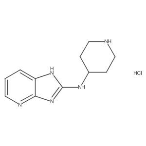 N-(piperidin-4-yl)-3H-imidazo[4,5-b]pyridin-2-amine hydrochloride结构式