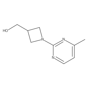 (1-(4-Methylpyrimidin-2-yl)azetidin-3-yl)methanol结构式
