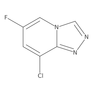 8-Chloro-6-fluoro-[1,2,4]triazolo[4,3-a]pyridine结构式
