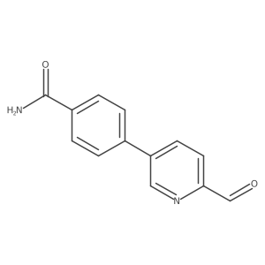 4-(6-Formylpyridin-3-yl)benzamide结构式