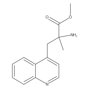 Methyl alpha-amino-alpha-methyl-4-quinolinepropanoate Structure